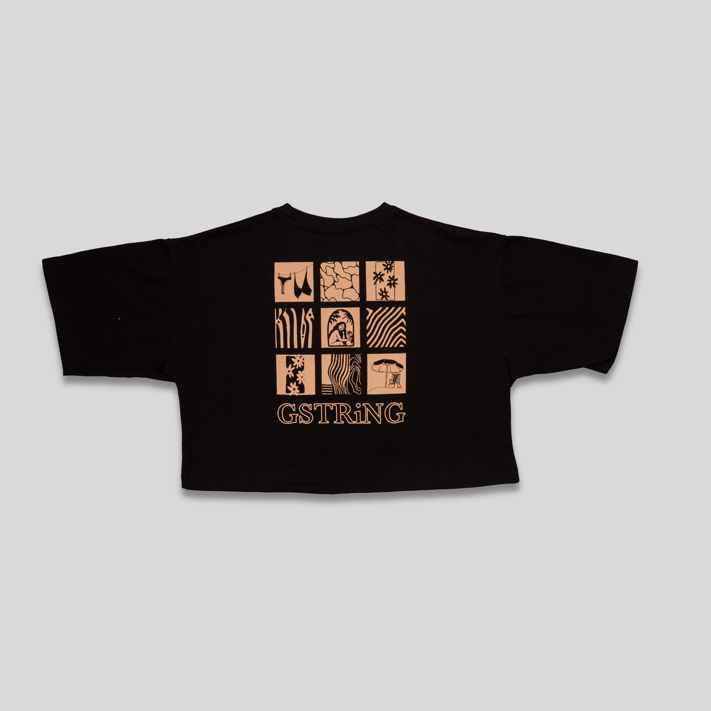 GSTRiNG - Oversized Women's Cropped T-Shirt - Die Kast